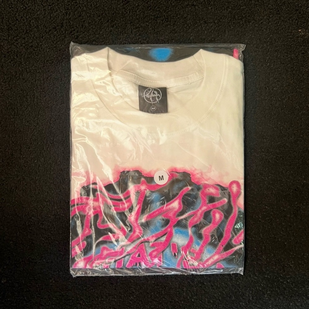 White and Pink Graphic Tee